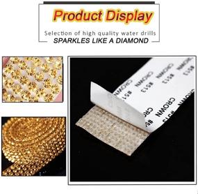 img 2 attached to Enhance Your Car and Gifts with 2 Rolls/4 Yards of Gold Self Adhesive Crystal Rhinestone Diamond Ribbon - DIY Bling Rhinestone Sticker for Glittering Car and Gift Decoration