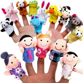 img 1 attached to 🎭 Original American Finger Puppet Set: Perfect for Imaginative Play and Storytelling