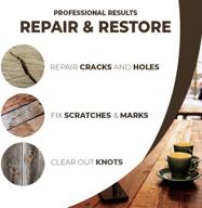 🔧 wood furniture repair and floor restoration kit - hardwood, laminate, scratch remover, stain touch up, wood filler, floor restorer логотип