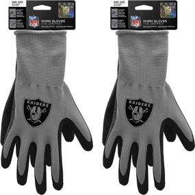 img 2 attached to 🧤 2 Pack of Vegas Raiders Grip-enhancing Gloves