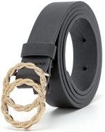 stylish circle design buckle: earnda women's accessories now available! logo