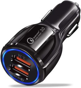 img 4 attached to 🔌 Kisluck Dual QC3.0 Port 30W/6A USB Car Charger Adapter, Quick Charge Compatible for iPhone 12/12 Pro/Max/11/Pro/XR/XS/8P, Galaxy, MacBook and More