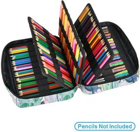 img 2 attached to 🌵 YOUSHARES Colored Pencil Case 220 Slots: Ultimate Organizer for Prismacolor Colored Pencils & Gel Pen - Cactus Design