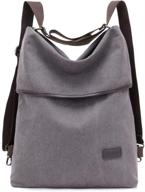 👜 универсальный холст плечо рюкзак: женская многофункциональная сумка с кошельком. логотип