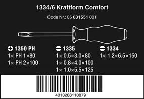 img 3 attached to Wera 6-Частый Набор Отверток: Kraftform Comfort 1334/6 - Инструменты Премиум-Класса.