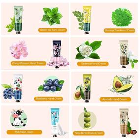 img 3 attached to 🌿 CkFyahp 10 Pack Hand Cream Gift Set: Plant Fragrance Moisturizing Hand Care Lotion with Aloe & Vitamin E for Dry Hands - Travel Size for Men & Women