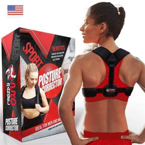 img 3 attached to 🌟 Rangel Pro Posture Corrector: Adjustable Back Brace for Men and Women - Pain Relief, Slouching Correction, and Shoulder Support