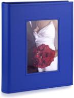 📷 книга для фотоальбомов kvd 4x6 - персонализированная фотокнига из искусственной кожи с 200 карманами. логотип