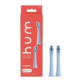 img 4 attached to 🪥 Hum by Colgate Replacement Toothbrush Heads, Blue - 2 Count: Maintain Oral Hygiene with Superior Efficiency