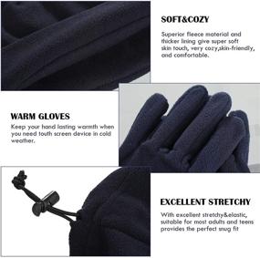 img 2 attached to 🧣 9-Piece Winter Beanie Hats Scarf Gloves Set - Unisex Bundle with 3 Beanies, 3 Pairs of Gloves & 3 Neck Warmers