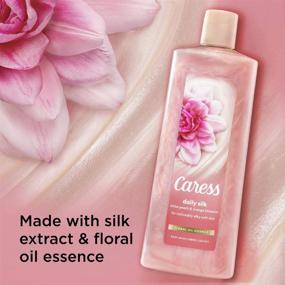 img 3 attached to 🚿 Caress Daily Silk Body Wash for Women - 18 oz, Pack of 4: Gentle and Luxurious Skincare