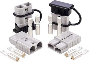 img 4 attached to 🔌 ORION MOTOR TECH 4-Pack Wire Connector: 175A Harness Plug Kit for 2-4 Gauge Cables, 12V-36V Battery Quick Connect Disconnect Set for Car, Bike, ATV, Winches, Lifts, Motors, and More - Gray (Set of 4)