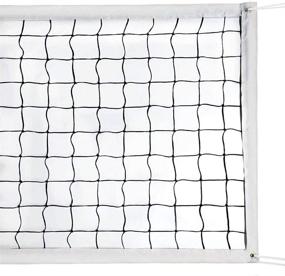 img 4 attached to Portable Volleyball Replacement Net for Backyard, Schoolyard Sports, Beach, Pool | Professional Volleyball Net for Indoor, Outdoor, Grass | 32FTX3FT | No Poles Included