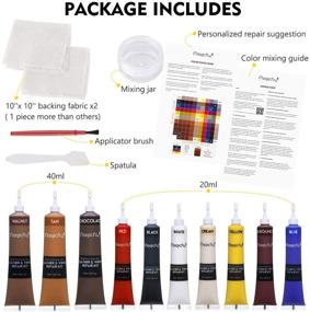 img 3 attached to 🛋️ Magicfly Vinyl and Leather Repair Kit - 10 Colors for Furniture, Sofa, Jacket, Boat Seat - Restore Any Material: Couch, Car Seat & More