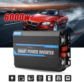 img 3 attached to 🚗 High-Performance Power Inverter Car Inverter, 2000W 12V to 220V Pure Sine Wave Voltage Transformer: Essential Auto Accessory for Efficient Power Conversion