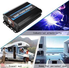 img 2 attached to 🚗 High-Performance Power Inverter Car Inverter, 2000W 12V to 220V Pure Sine Wave Voltage Transformer: Essential Auto Accessory for Efficient Power Conversion