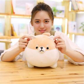 img 3 attached to 🐶 OUKEYI Stuffed Animal Shiba Inu Plush Dog Toy - Adorable Corgi Kawaii Pillow, Soft and Huggable Plushies for Girls and Boys (16 inch)