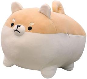 img 4 attached to 🐶 OUKEYI Stuffed Animal Shiba Inu Plush Dog Toy - Adorable Corgi Kawaii Pillow, Soft and Huggable Plushies for Girls and Boys (16 inch)