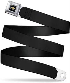 img 4 attached to 🚦 Black Seatbelt Belt - 1.0&#34; Width - Adjustable Length (20-36 Inches) - Buckle-Down