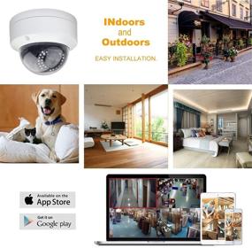 img 2 attached to 📷 Hikvision Compatible Onvif IP Camera, 5MP PoE Wide Angle Dome Security Camera, 2.8mm Lens, H.265 Onvif IP66 Waterproof Built-in Microphone, Supports DS-7608NI-Q2/8P, DS-7616NI-Q2/16P Series NVR