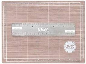 img 1 attached to 📏 We R Memory Keepers 0633356710929 Trimmer &amp; Mat-7 x 5-Mini Mat and 6-Inch Magnetic Ruler, 6-Inch Ruler &amp; Mat, Pink