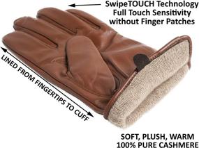 img 1 attached to Touchscreen Cashmere Leather CANDOR CLASS Men's Accessories