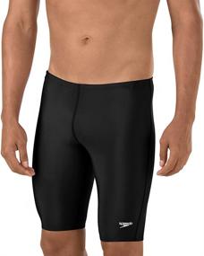 img 4 attached to Speedo Mens Jammer Swimsuit Black Sports & Fitness