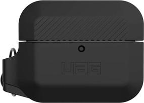 img 3 attached to Чехол URBAN ARMOR GEAR UAG для AirPods Pro: Полнообъемная защита, прочный, водостойкий силикон (Черный/Черный) с карабином.