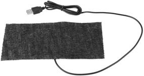 img 4 attached to USB Heating Pad 5V Electric Cloth Heater for Clothes Seat Pet Warmer 35℃-45℃, 7.87 x 3.94inch Black