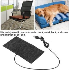 img 3 attached to USB Heating Pad 5V Electric Cloth Heater for Clothes Seat Pet Warmer 35℃-45℃, 7.87 x 3.94inch Black