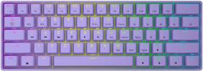 img 4 attached to 🎮 HK GAMING GK61s Mechanical Gaming Keyboard - 61 Keys Multi-Color RGB LED Backlit, Wired, Programmable for PC/Mac Gamer (Gateron Mechanical Black, Lavender)