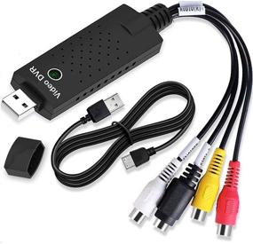 img 4 attached to 💻 USB 2.0 AV Converter, VHS to Digital Converter, Video Capture Card for Mac and PC, Windows 10/8/7/Vista/XP/Android Support, VCR TV to DVD Converter