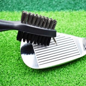 img 3 attached to 🏌️ Golf Enthusiasts Rejoice: Introducing the hauni Golf Club Brush Groove Cleaner with Retractable Zip-line and Aluminum Carabiner!