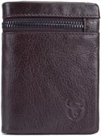 👜 premium genuine leather wallet with ample storage space and secure zippers logo