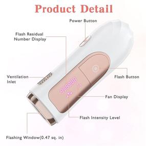 img 3 attached to 🔥 At-Home Hair Removal Device with Sunglasses & Shaving Knives - 999,900 Flashes for Women and Men, Facial Legs, Arms, Armpits, Body