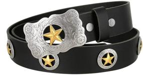 img 3 attached to 🤠 Concho Leather Western Ranger - Perfect Match for Cowboys/Cowgirls