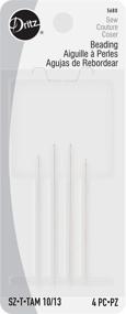 img 3 attached to Dritz 56B-D Beading Needles, Size 10/13 (4-Pack)