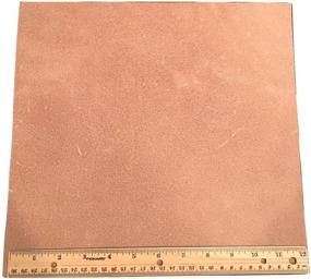 img 2 attached to Premium Veg Tan Leather Side Piece: Medium Weight, 12 x 12 Inches, 1 Square Foot