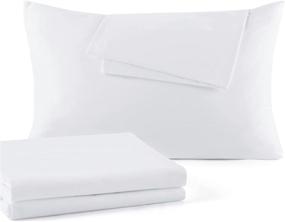 img 4 attached to Bedsure Cotton Standard Pillow Protectors