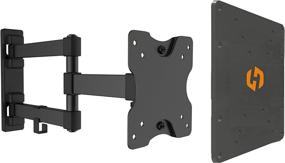 img 4 attached to 📺 Husky Mounts Full Motion Wall Mount Bracket & Arm: Fits 17"-32" Flat Screens, 180° Swivel, Tilt & Easy One-Person Installation