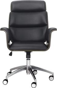 img 4 attached to 🪑 Stylish and Functional Swivel Office Chair by Christopher Knight Home - Black, Gray, and Silver Design