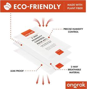 img 2 attached to 🌱 ONGROK 12-Pack of Size 8, 62% RH 2-Way Humidity Control Packs - Each pack ideal for up to 1 oz