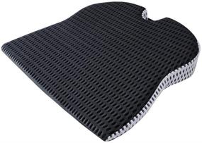 img 3 attached to 🪑 Ultimate Comfort: Car Wedge Seat Cushion for Car Driver Seat, Office Chair, Wheelchairs - Memory Foam Seat Cushion