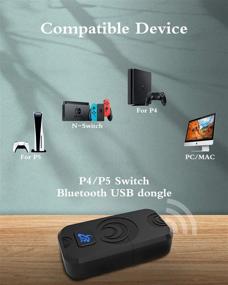 img 3 attached to 🔌 OLCLSS USB адаптер Bluetooth для ПК PS4 PS5 N-Switch - низкая задержка с технологией aptX