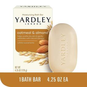 img 1 attached to 🧼 Yardley Oatmeal and Almond Bar Soap, 4.25 Ounce, Soothing Oatmeal & Almond Scent