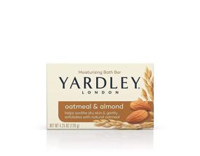 img 4 attached to 🧼 Yardley Oatmeal and Almond Bar Soap, 4.25 Ounce, Soothing Oatmeal & Almond Scent