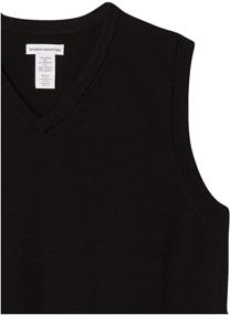 img 3 attached to Amazon Essentials Boys' Uniform Cotton V-Neck Sweater Vest: Top-Quality Comfort for School Attire