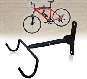 img 3 attached to Bike Wall Mount Rack Storage 🚲 Hanger - Space Saver Folding Garage Bicycle Holder