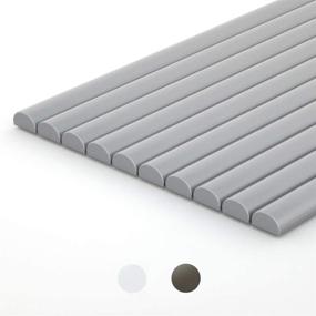 img 4 attached to DICOFUN 12-Inch Stainless Steel Look Self-Adhesive 🔧 Tile Trim for Metal Backsplash, Set of 10