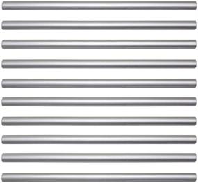 img 2 attached to DICOFUN 12-Inch Stainless Steel Look Self-Adhesive 🔧 Tile Trim for Metal Backsplash, Set of 10